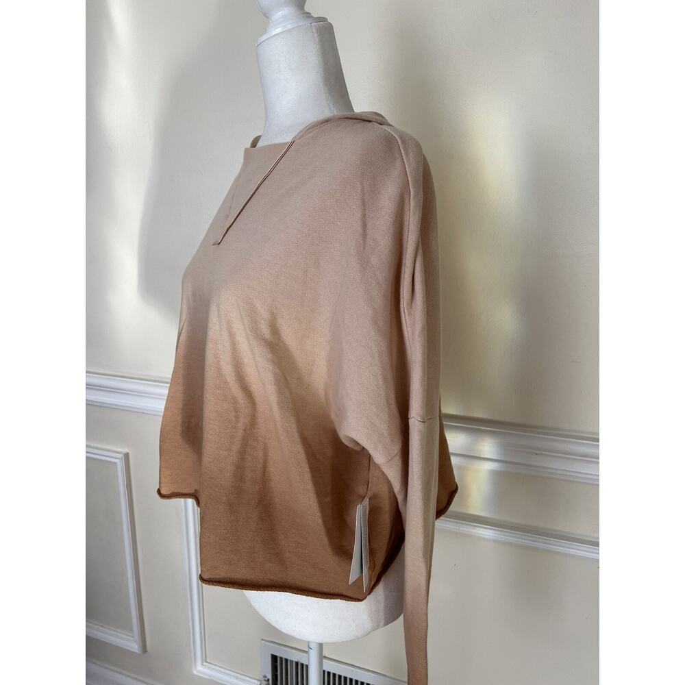 ABOUND Printed Hi-lo Hoodie In Rust Ombre size M women sweater A003561 - Picture 4 of 6